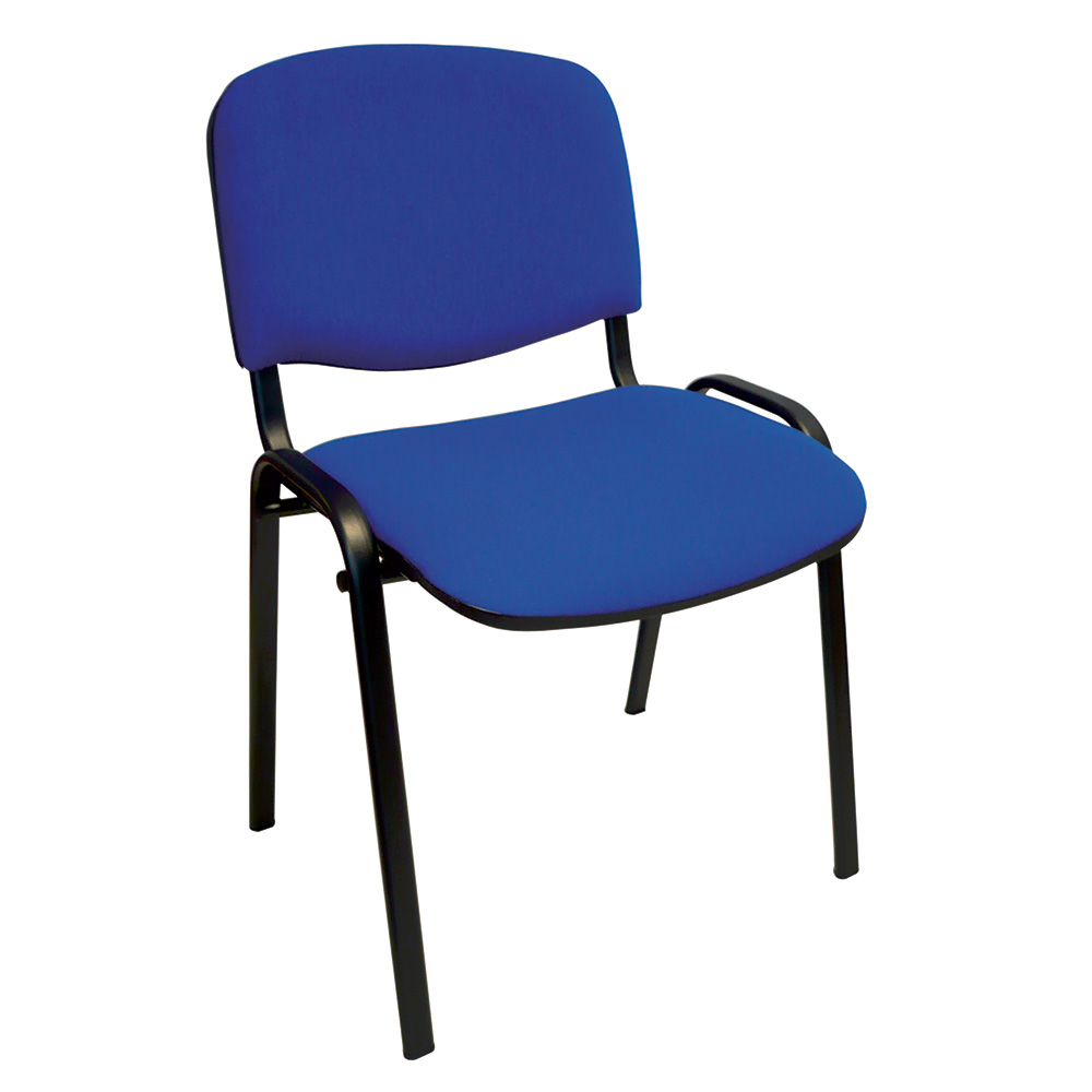 Chaise tissu bleue